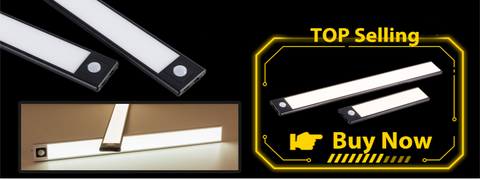 Ultra-thin PIR Motion Sensor LED Light USB Chargeable